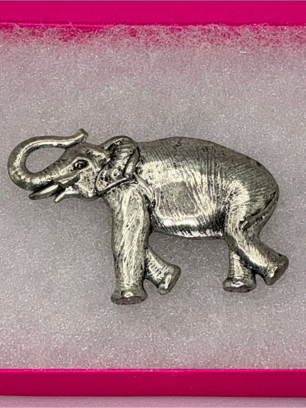 Vintage Silver Elephant Brooch